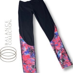 Balance Collection Yoga Colorblock Marble Leggings EUC Size Small